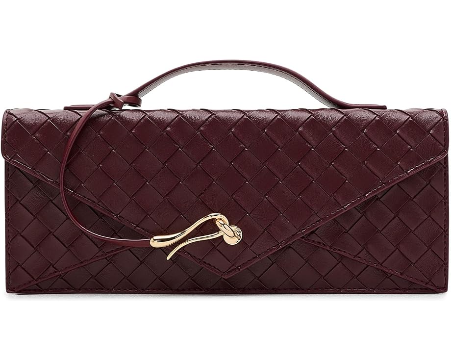 Celeste Woven Textured Envelope Top-Handle Bag