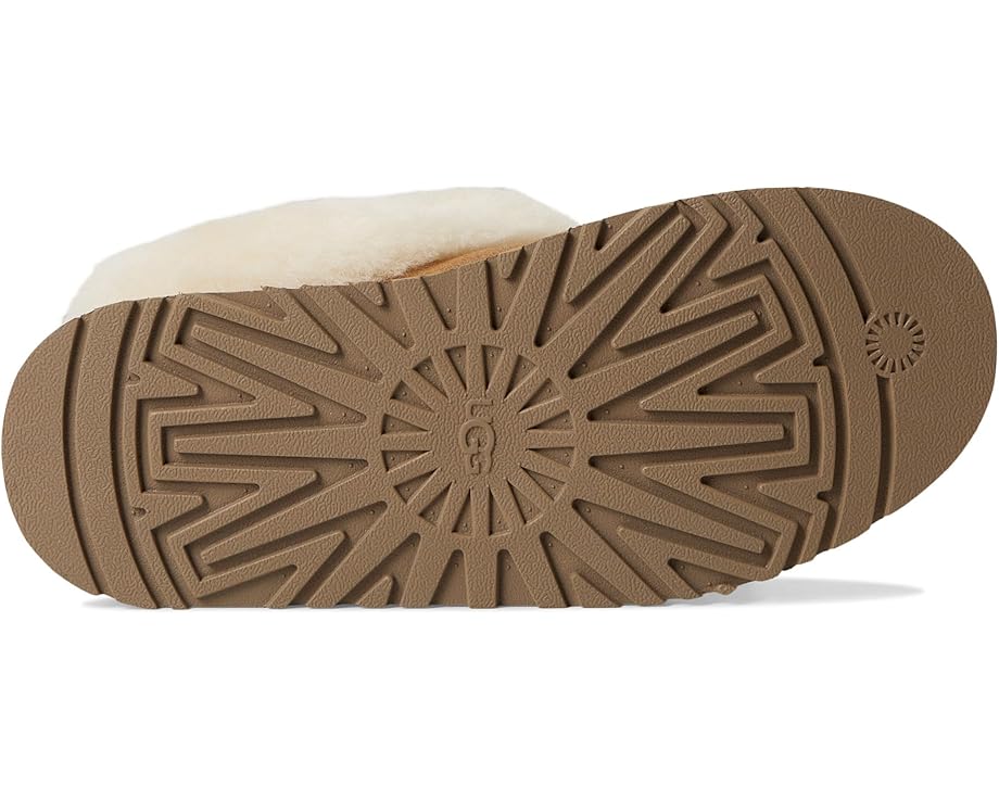 Тапочки UGG Tazzelle из натуральной замши с овчиной и платформой
