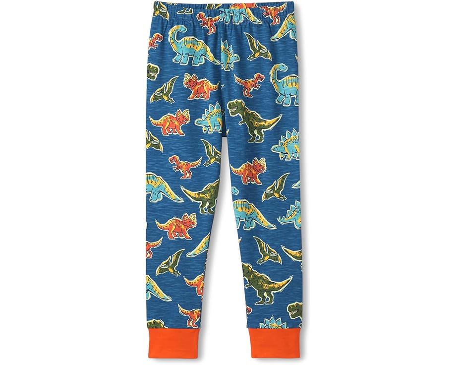 Пижамный комплект из стрейч-хлопка Hatley Kids для детей с контрастными манжетами