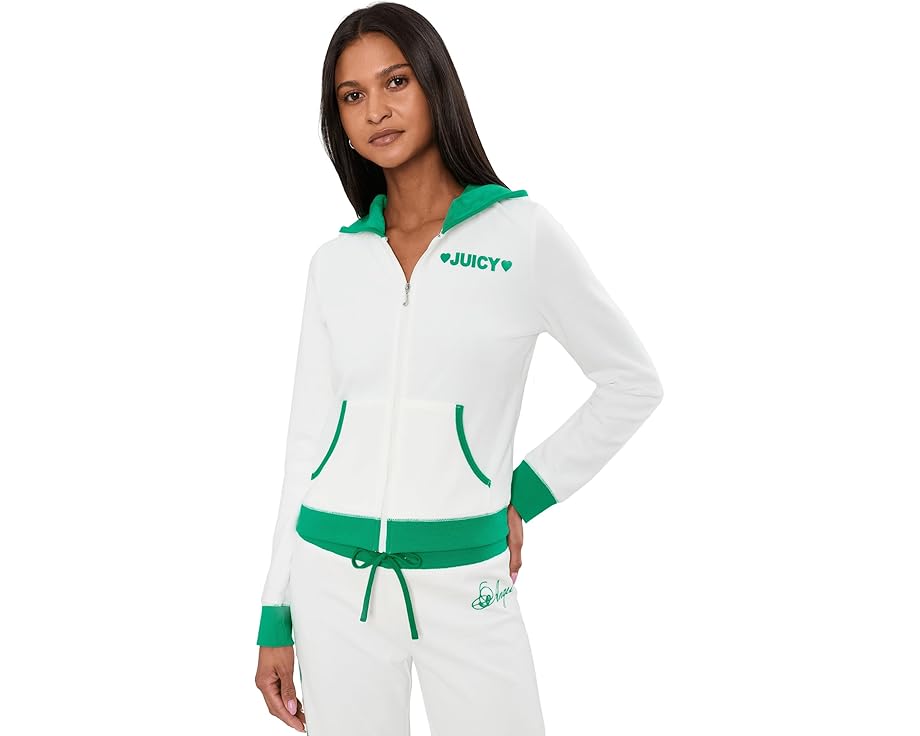 Juicy Couture Melrose приталенная длинная куртка Heritage с капюшоном