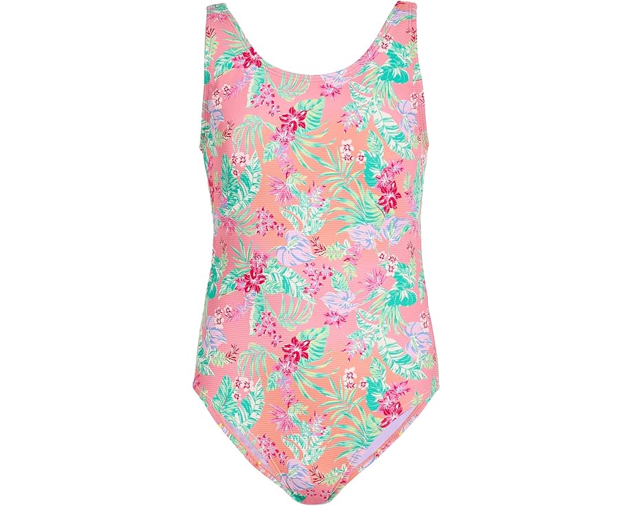 Детский цельнокройный купальник Roxy Kids Coastal Breeze с цветочным принтом