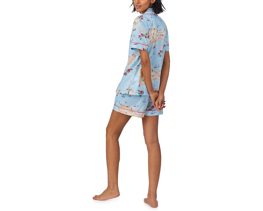 Пижамный комплект Cotton Woven Short Sleeve Boxer от Bedhead PJs с коротким рукавом