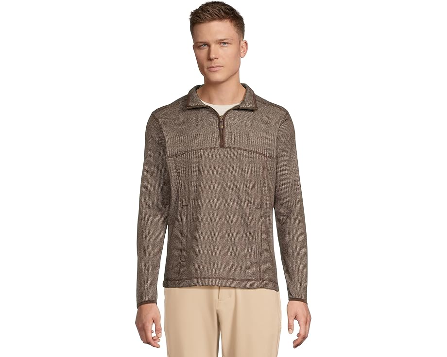 Johnston & Murphy толстовка Textured Fleece Quarter-zip с фактурным флисом