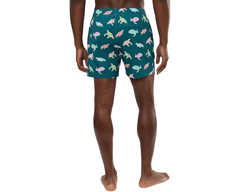 Плавки Chubbies The Turtally Awesomes 14 см с быстросохнущей тканью и карманом на молнии