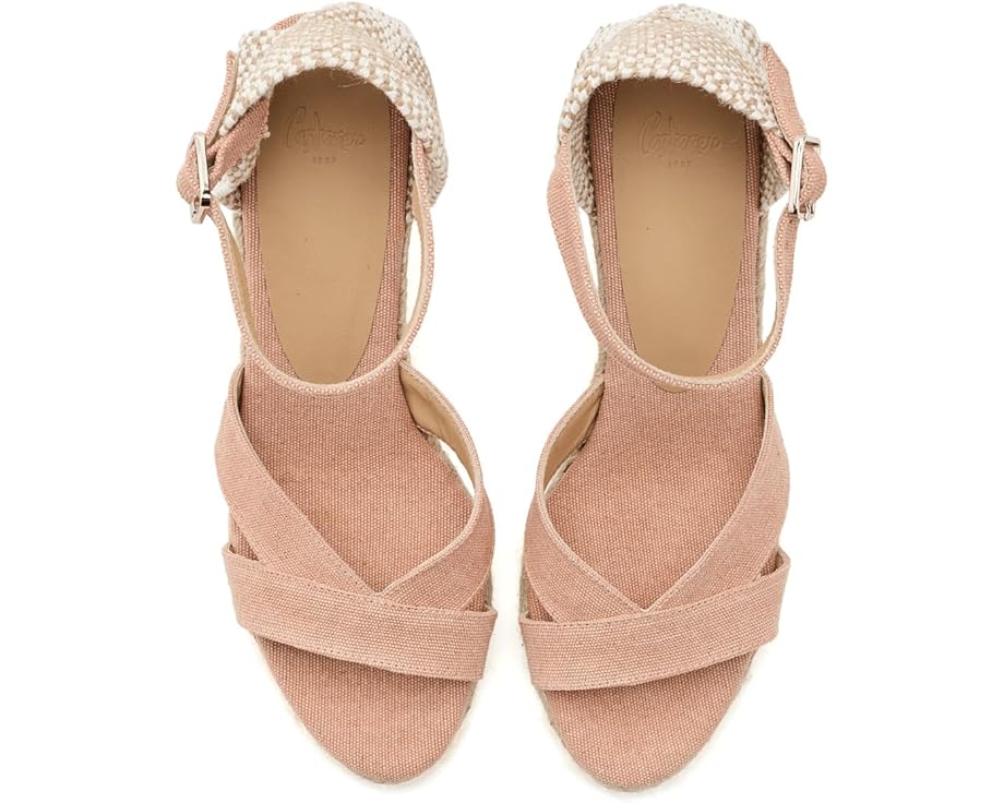 Босоножки CASTANER Bruna Wedge на танкетке из органического хлопка
