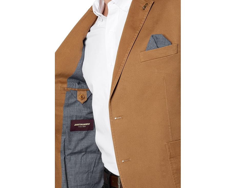 Пиджак Johnston & Murphy Washed Cotton из хлопка