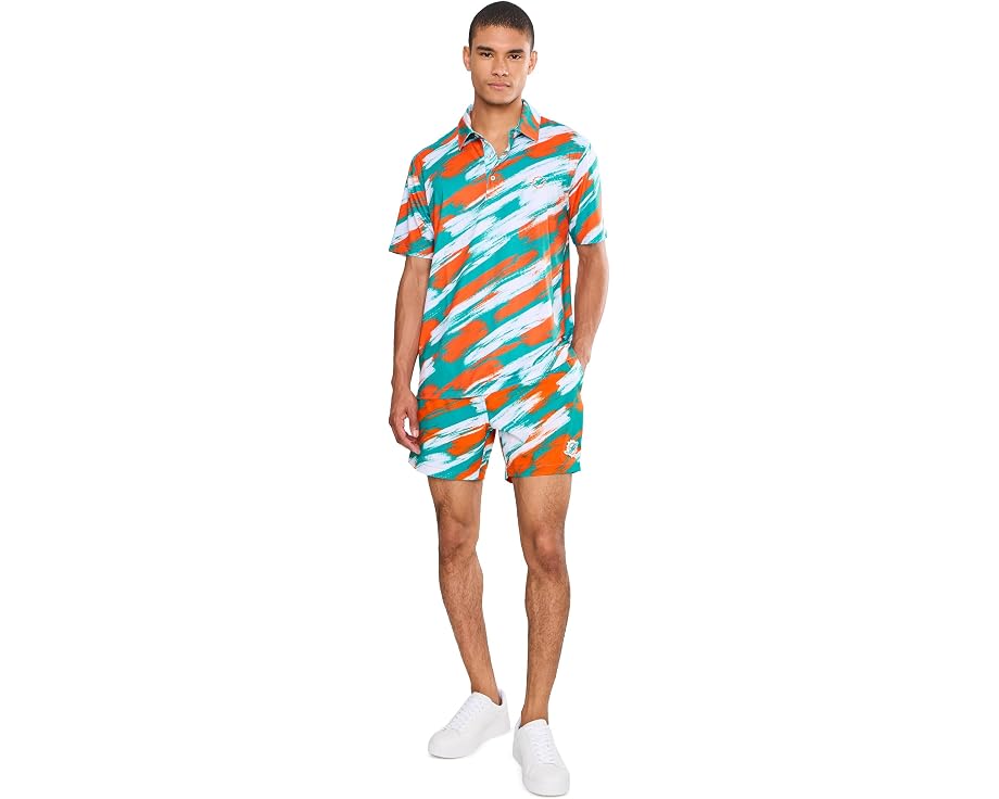 The Color Blitz Dolphins 5.5" (Classic Lined Swim Trunks)