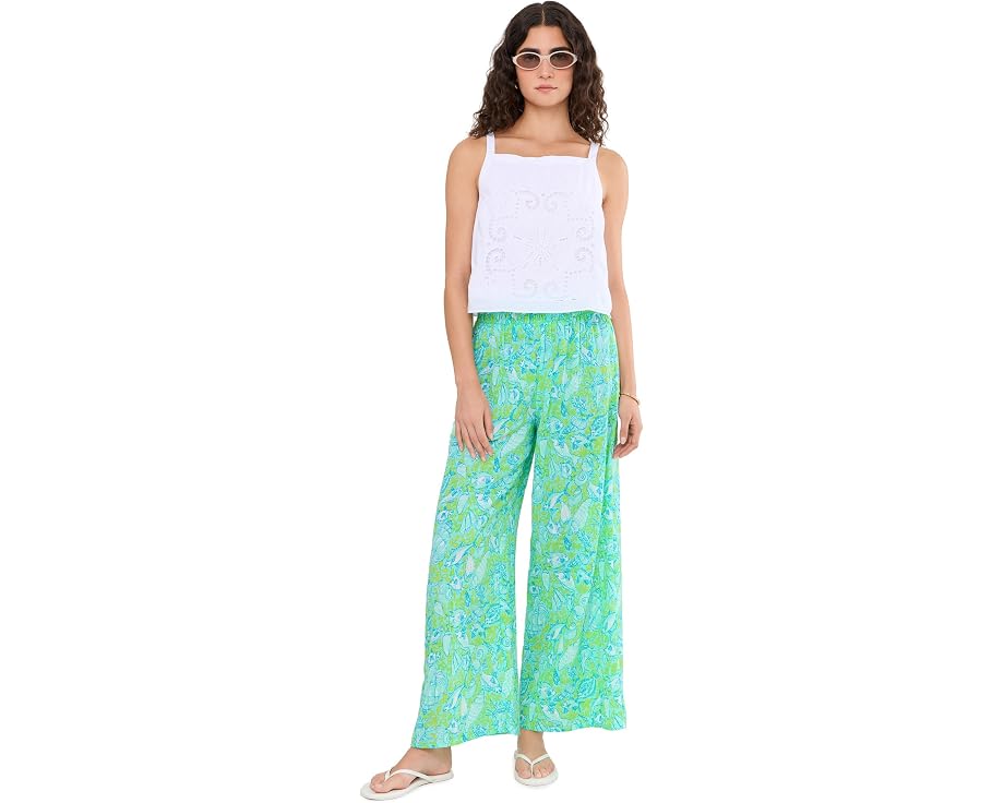 Пляжные брюки Enzo от Lilly Pulitzer с цветочным принтом