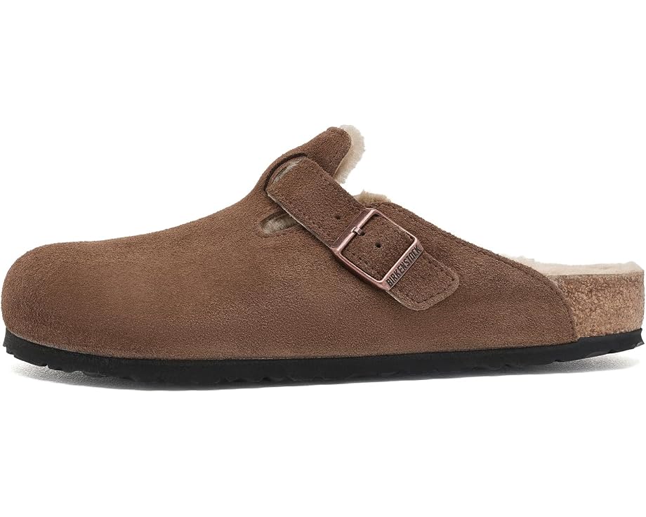 Birkenstock Boston клоги из замши с овчиной