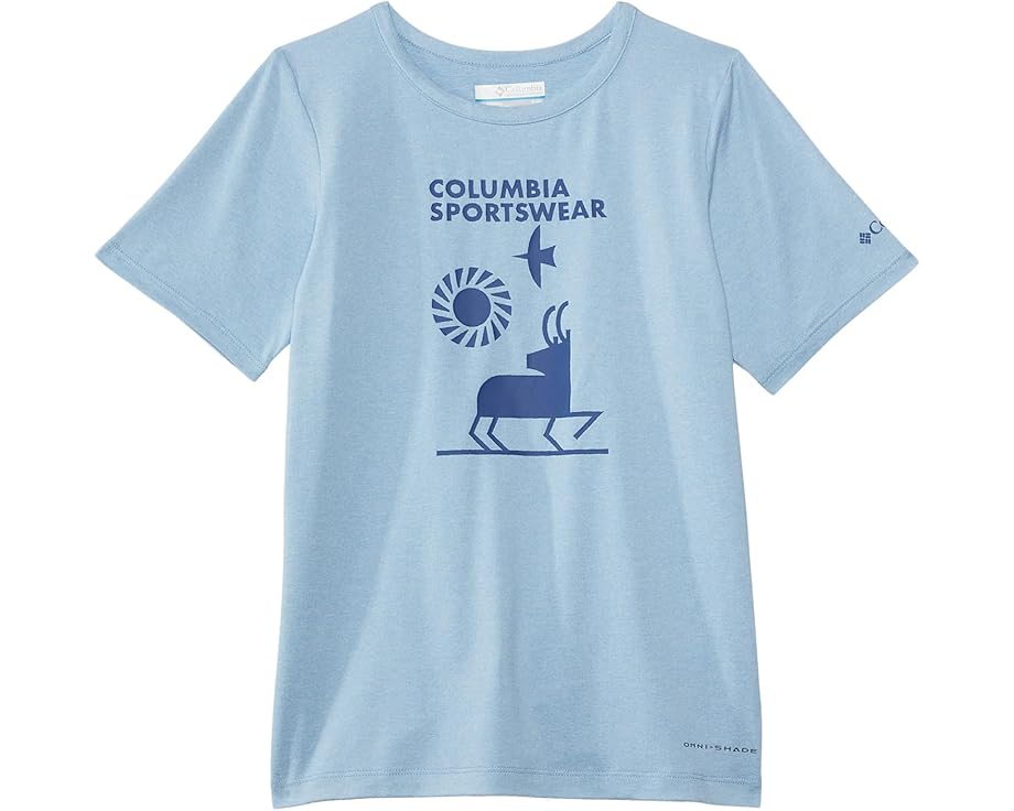 Футболка Columbia Tech Trail с коротким рукавом для детей принт
