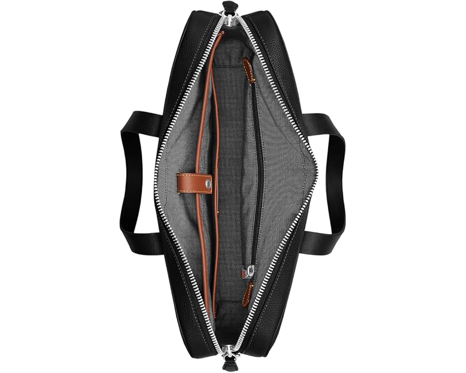 Портфель COACH Carlyle Brief Bag из полированной кожи с отделением для ноутбука
