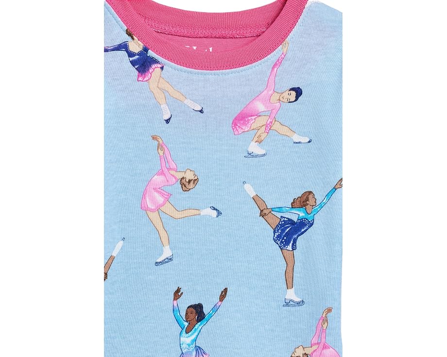 Комплект пижамы Figure Skaters Cotton Rib Hatley из хлопка