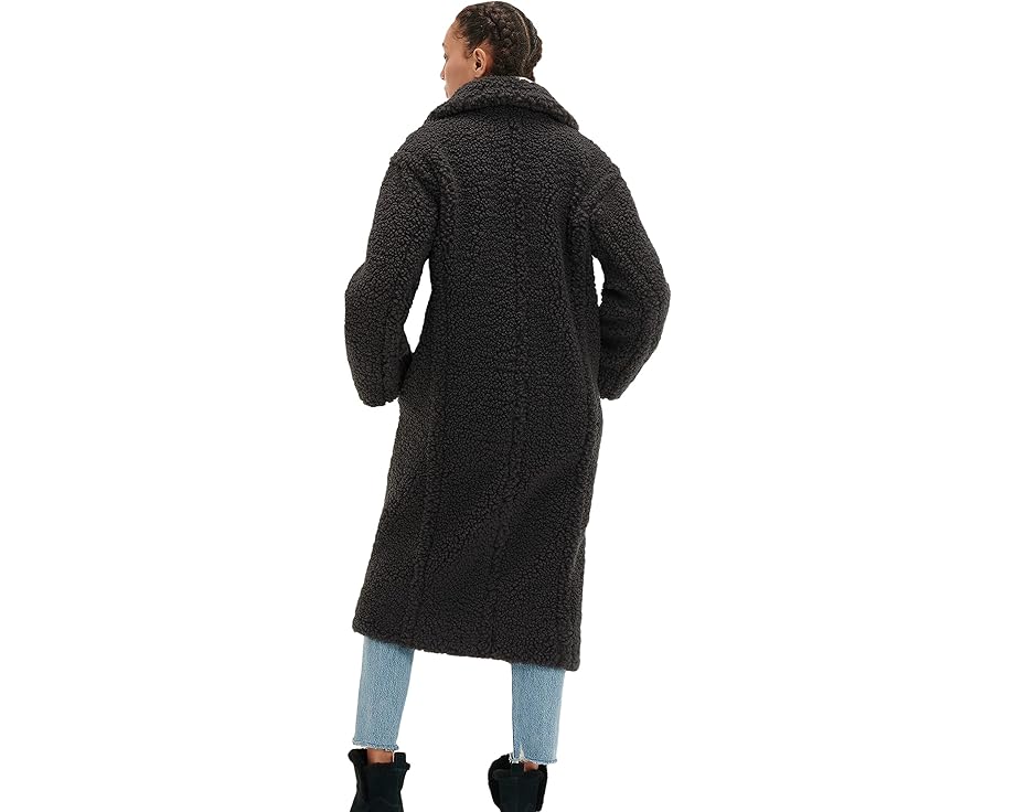 Длинное пальто Gertrude от UGG в стиле тедди на пуговицах
