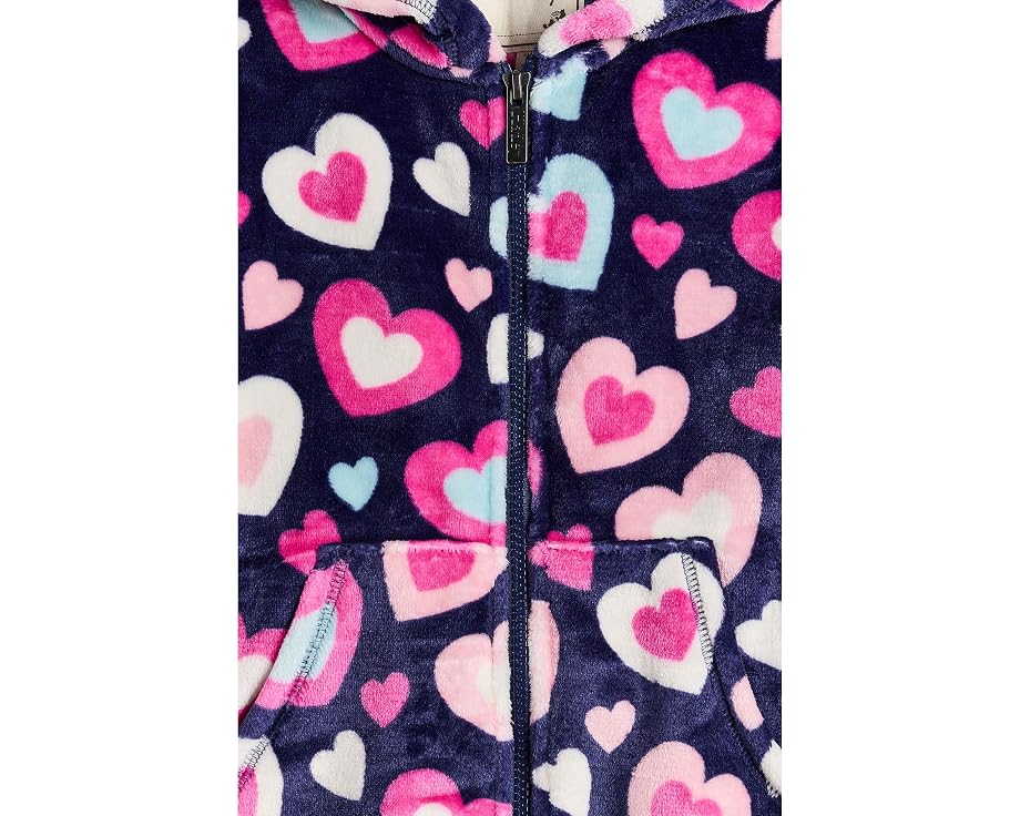 Hatley детская флисовая кофта Bunches of Hearts с цветочным узором