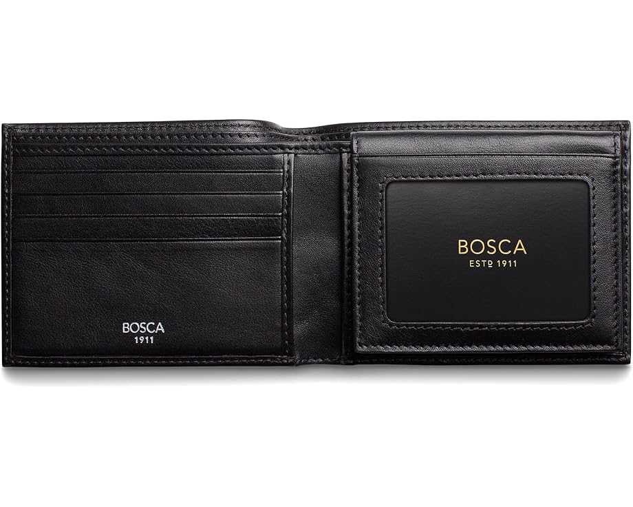 Кошелек для карт Bosca с отстегивающимся ID-футляром из кожи Nappa Vitello
