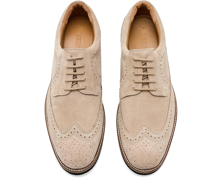 Оксфорды A.Veer Ellis Wingtip из замши с мысом