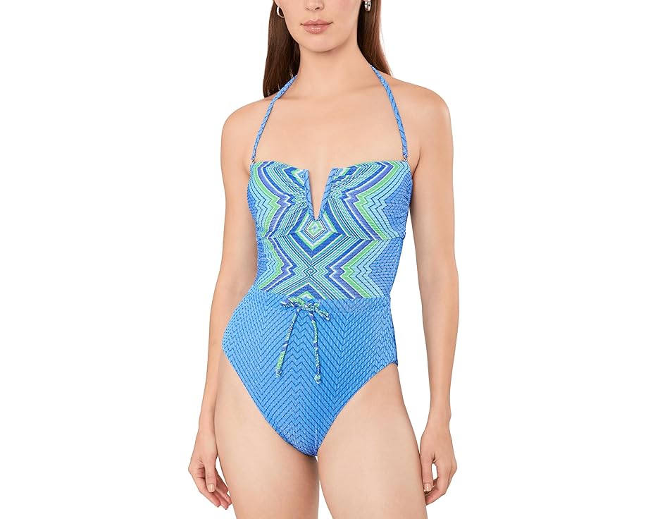 Цельный купальник BECCA Summer Sunrise Brinley с бандо