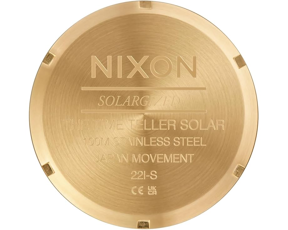Часы Nixon Time Teller Solar из нержавеющей стали с японским кварцевым механизмом