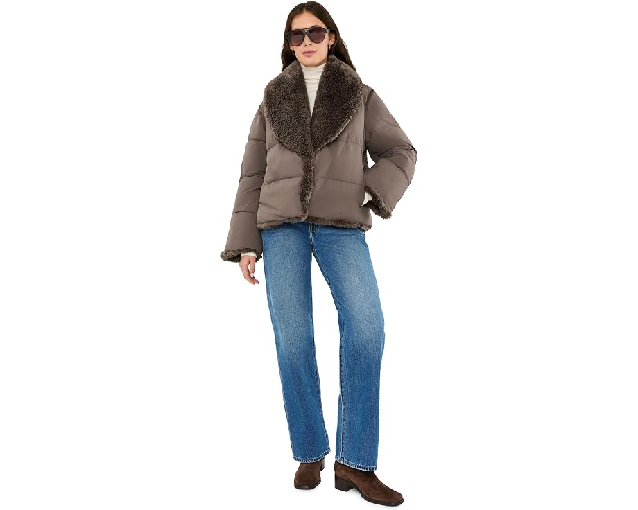 UGG Wylda пуховик оверсайз с искусственным мехом
