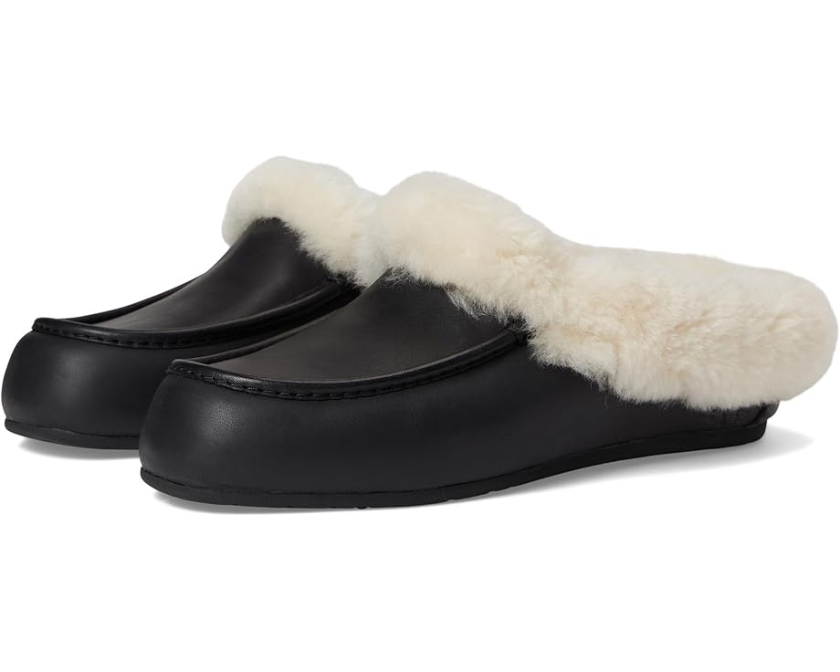 UGG Ansley Mule Leather мюли из кожи с подкладкой из переработанной шерсти