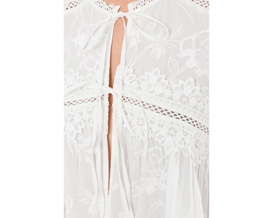 Топ Lillith AllSaints с круглым вырезом и пеплумом