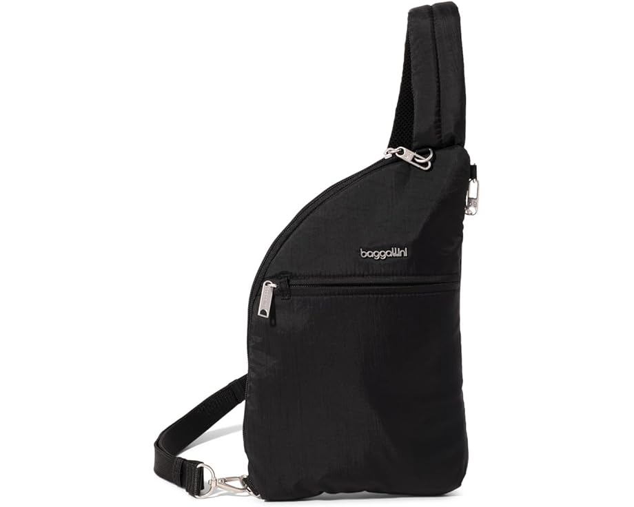 Baggallini Securtex антикражевая слинг сумка Half Moon с защитой от порезов