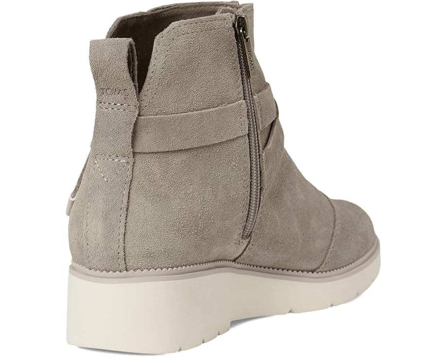 Ботильоны TOMS Marlow из замши с клиновидным каблуком и декоративной перемычкой