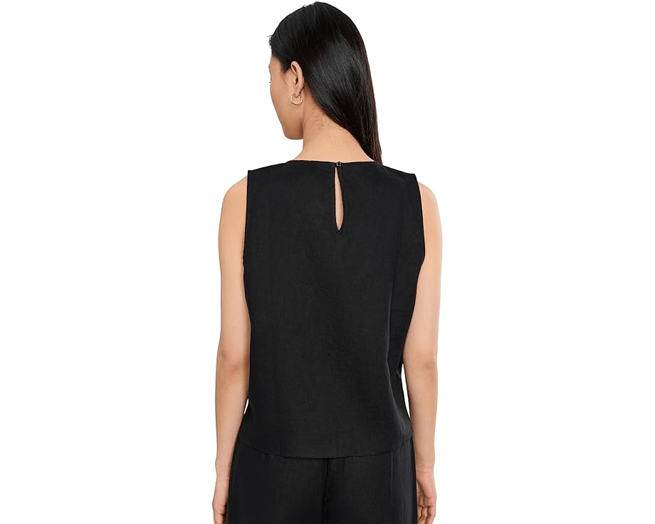 Топ Eileen Fisher Organic Linen с круглым вырезом из органического льна