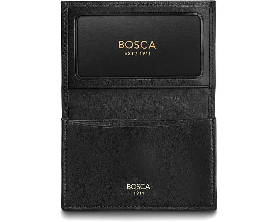 Картхолдер Bosca с расширяемым отделением из состаренной кожи