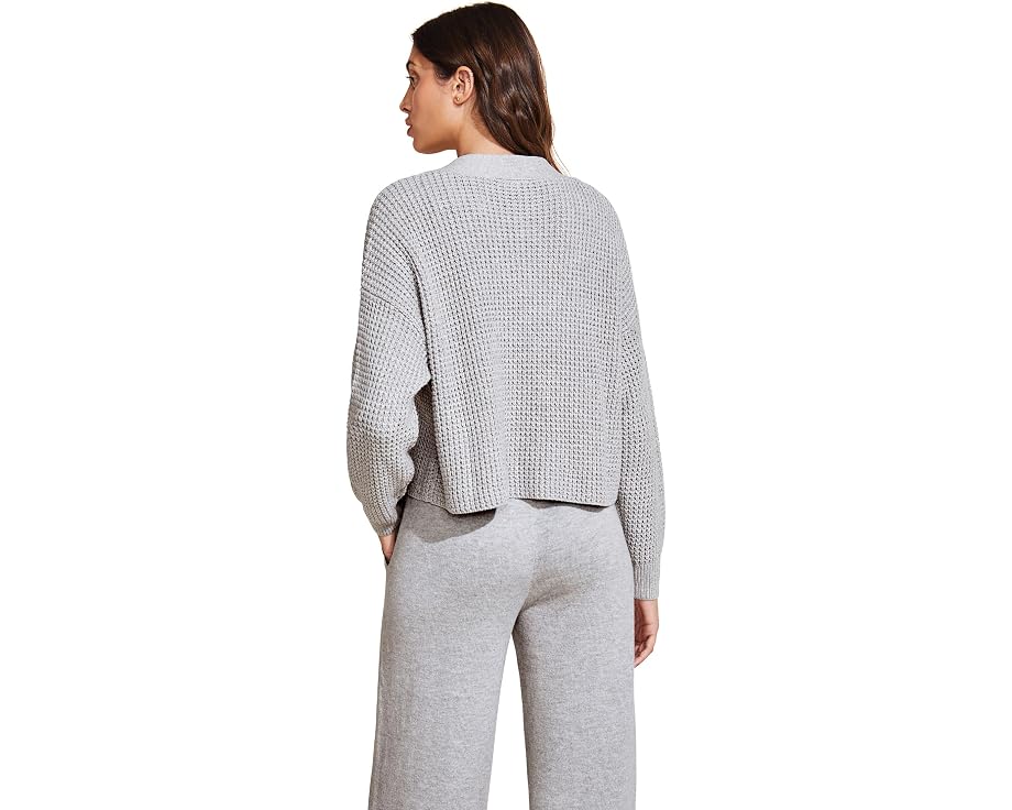 Короткий кардиган Eberjey Recycled Sweater Cropped Cardigan из переработанного хлопка