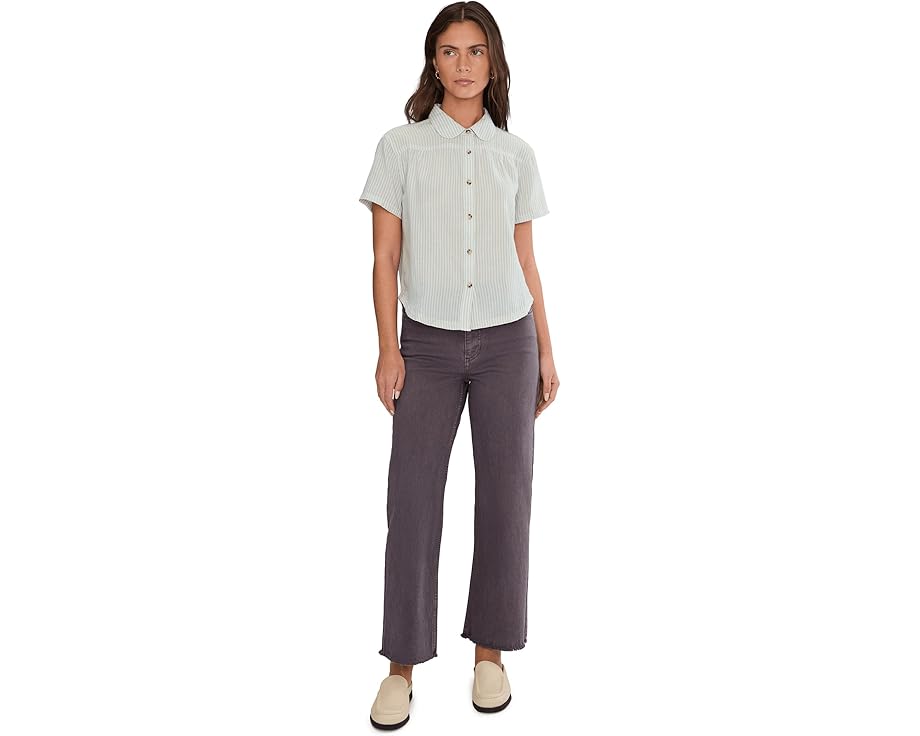 Летняя блуза Holly Shirt из органического хлопка с закругленным воротником Toad&Co