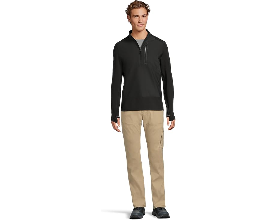 Smartwool Active Fleece Wind 1/2 Zip с ветрозащитной панелью и технологией 4-way stretch