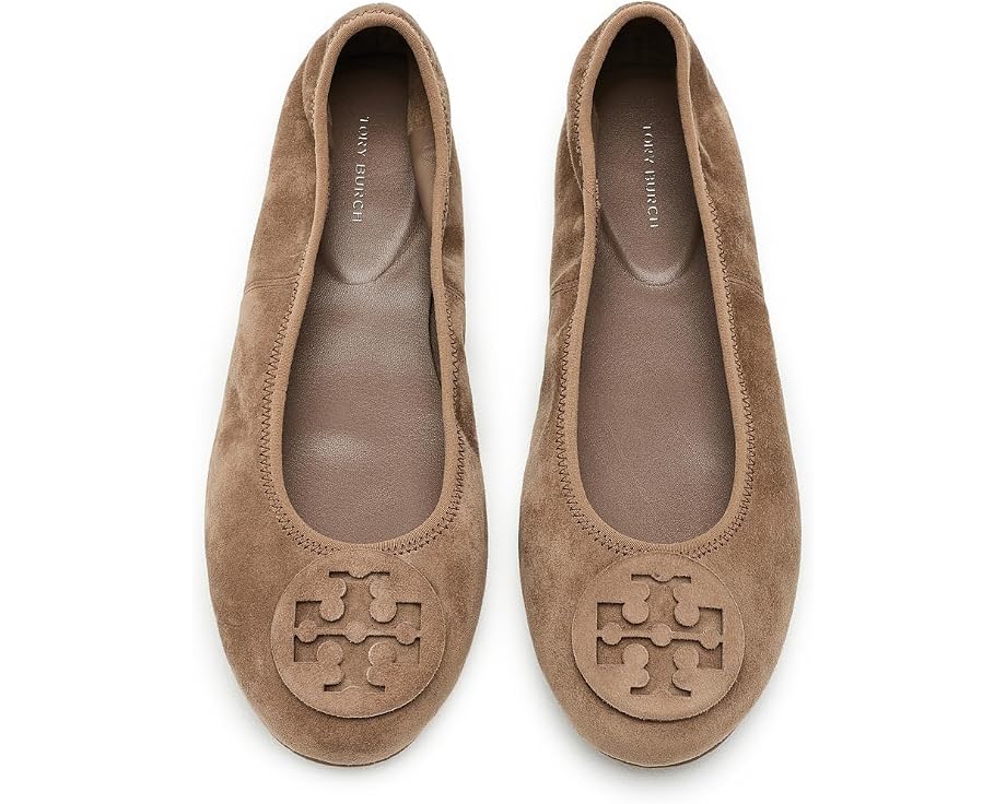 Балетки Reva Travel от Tory Burch с замшевым верхом