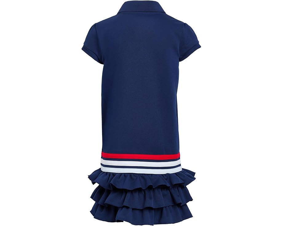 Детское платье adidas Kids с воротником-поло и рюшами