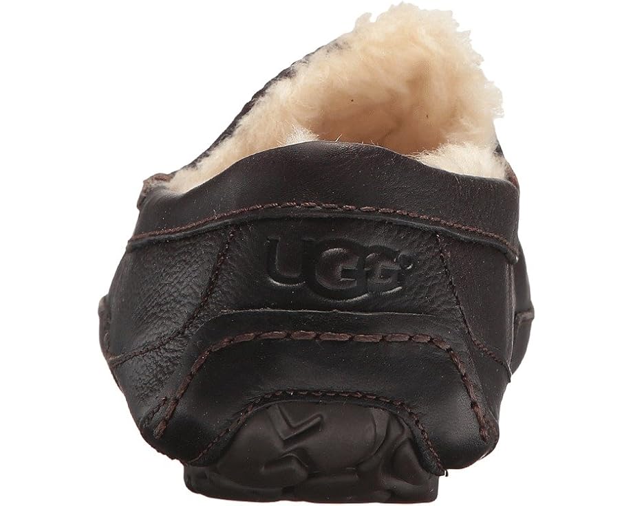 UGG Ascot Leather домашние тапочки с подкладкой UGGPlush