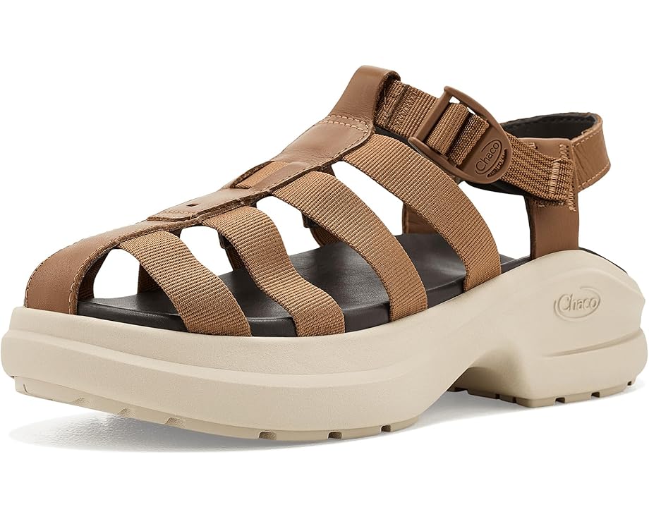 Сандалии Chaco Cushform Fisherman на платформе с кожаным верхом