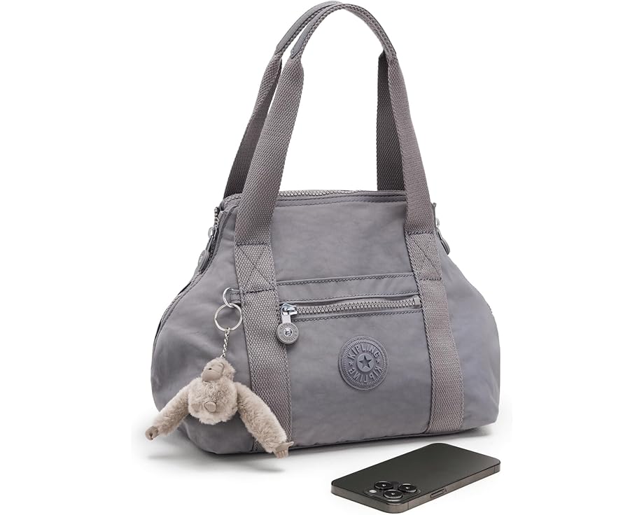 Сумка-тоут Kipling Art Mini с геометрическим принтом и съемным ремнем