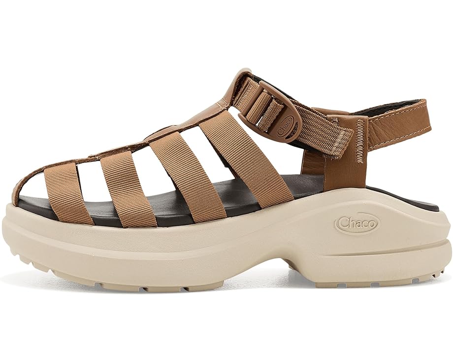 Сандалии Chaco Cushform Fisherman на платформе с кожаным верхом
