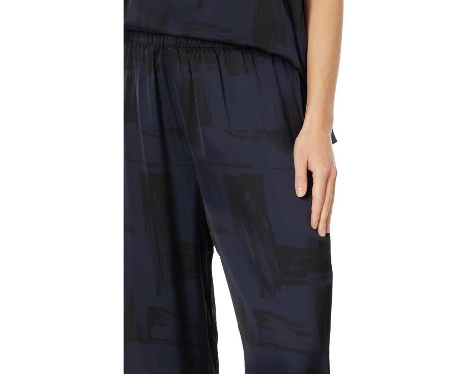 Шелковые брюки Eileen Fisher с абстрактным принтом