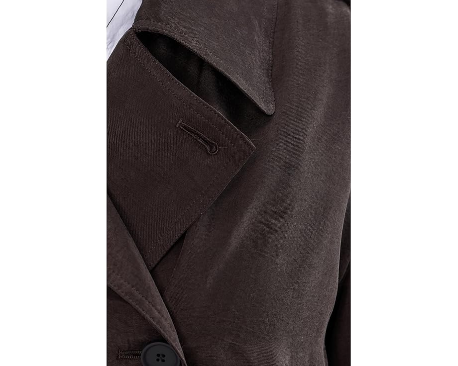 Тренч AllSaints Linnie с поясом и отложным воротником из лиоцелла