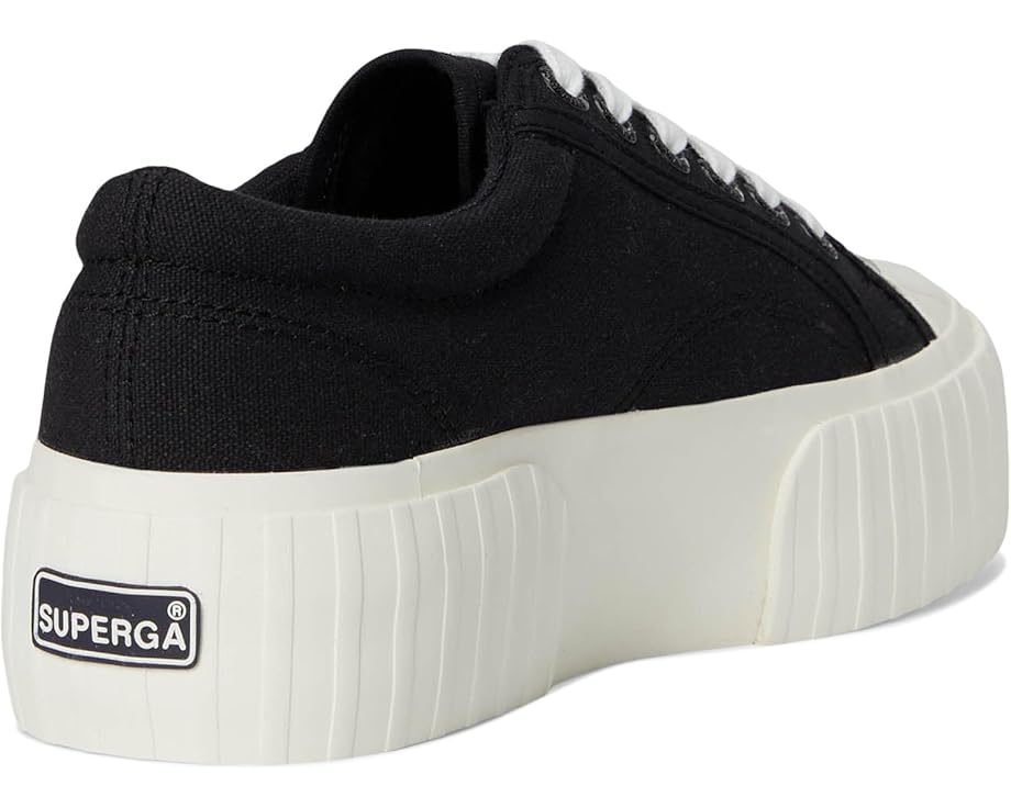 Кроссовки Superga 2631 Stripe Platform на массивной подошве с резиновым носком