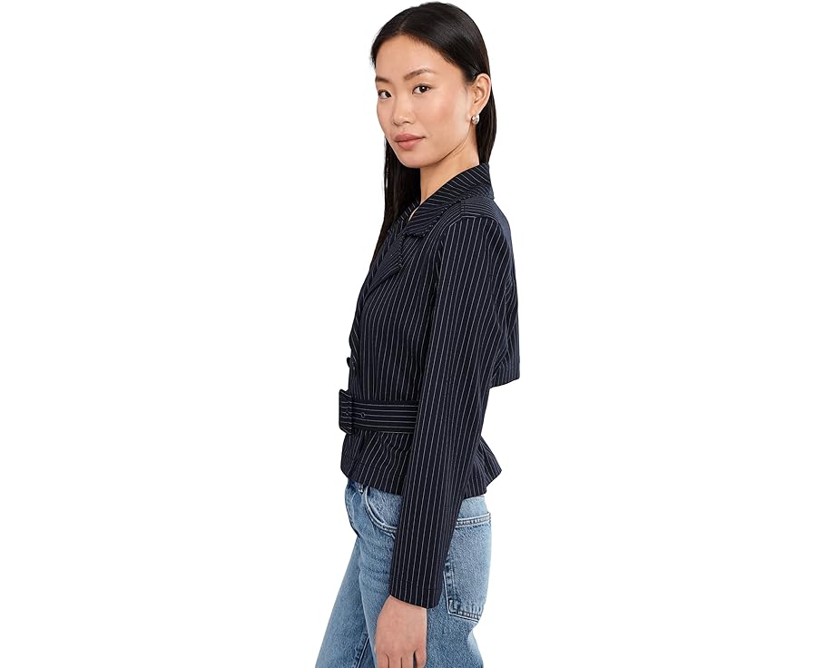 Укороченный тренчкот Petite Cropped Pinstripe с поясом Liverpool Los Angeles