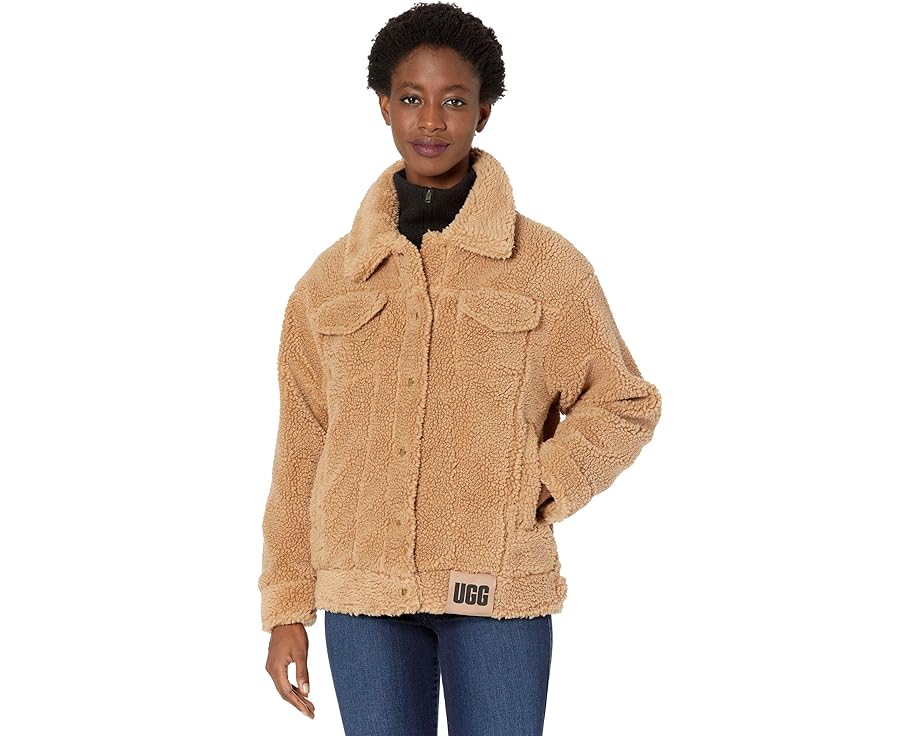 Куртка Frankie Sherpa Trucker с ворсом и застежкой на кнопках UGG