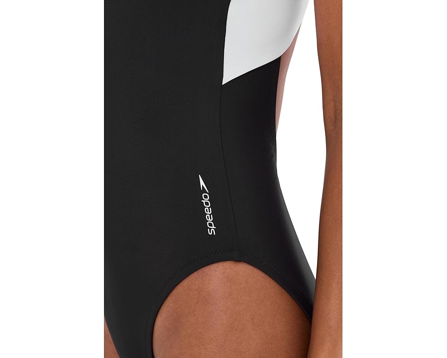 Speedo Solid Racerback женский цельный купальник для активного плавания с UPF 50+