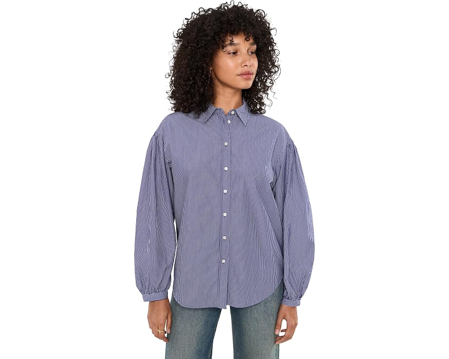 Блузка Faherty Coastal Poplin Suki с длинным рукавом