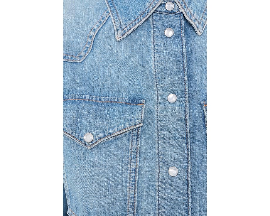 Madewell рубашка Denim Oversized Western женская