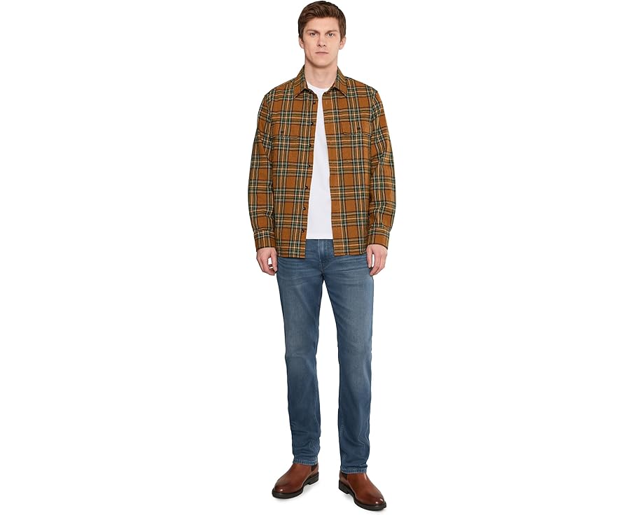 Джинсы Paige Federal Transcend Vintage Slim Straight с винтажным эффектом