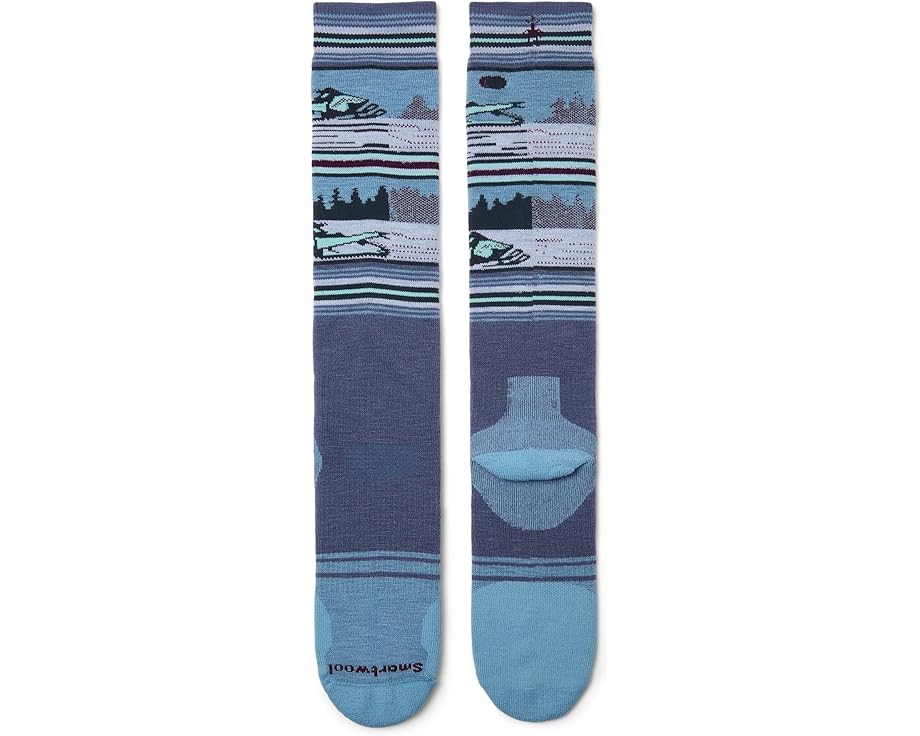 Сноубордические носки Smartwool Snowboard с полной амортизацией и принтом Snowmobile