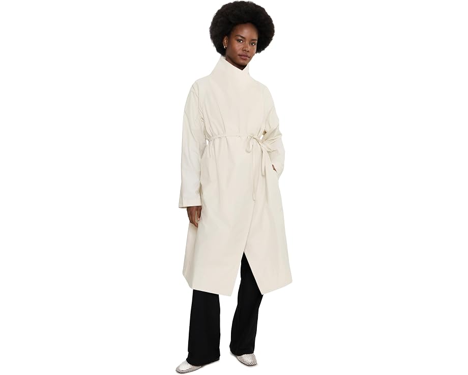Пальто Eileen Fisher Light Cotton Nylon с драпированным воротником