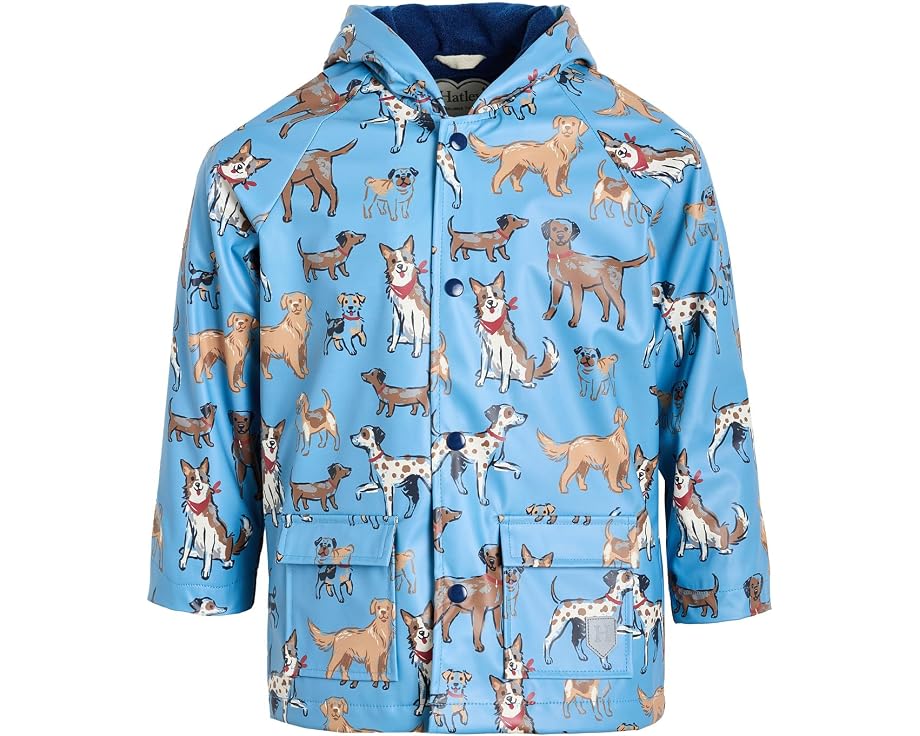 Дождевик Hatley Blue Little Pups на кнопках для малышей